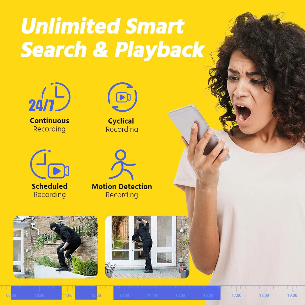 ANNKE 8CH 4K Ultra HD POE Network Video Security System 8MP H.265+ NVR With 8pcs 8MP 30m EXIR Night Vision Outdoor IP Camera