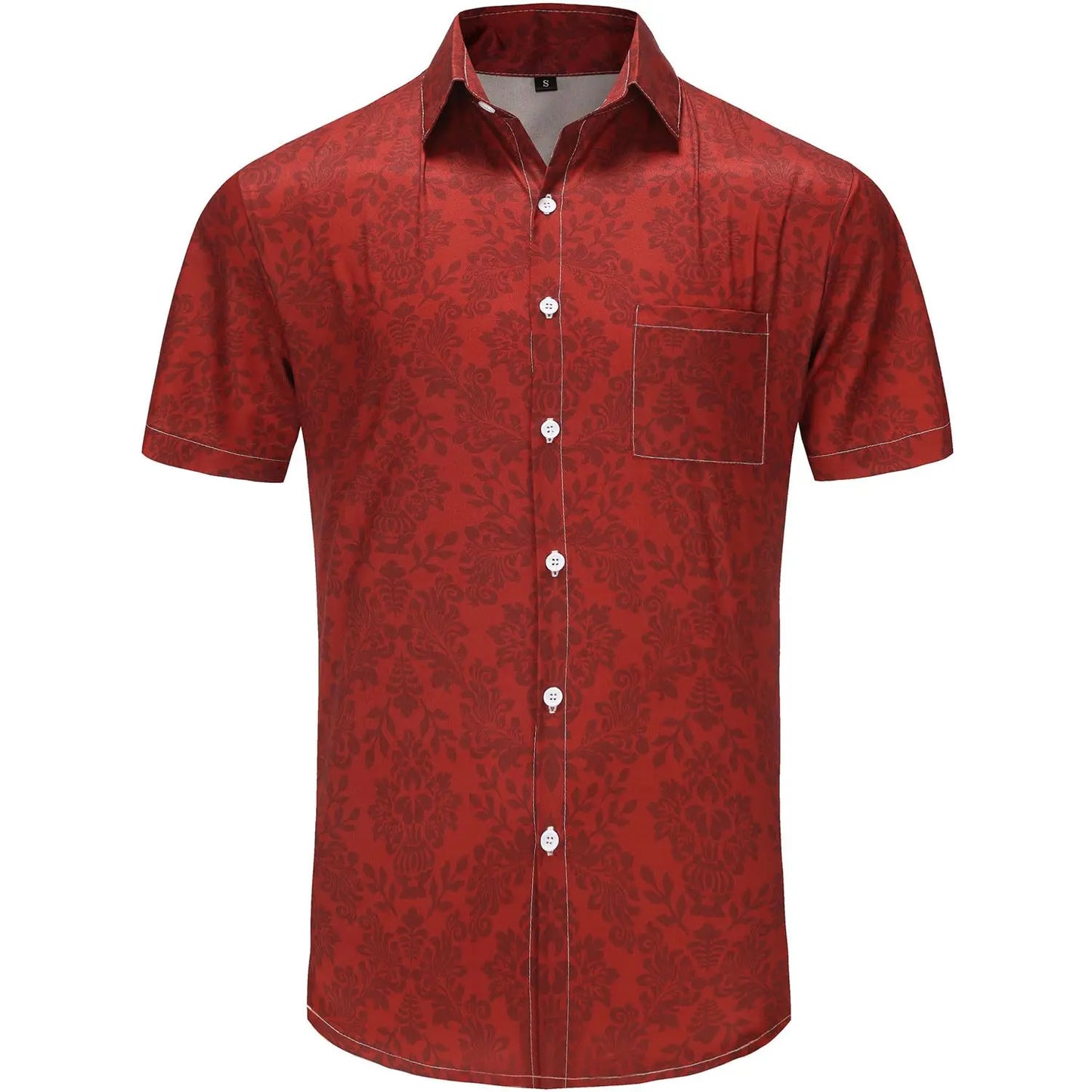 KYKU Funky Hawaiian Shirt for Men Palm Beach Shirts Tropical Vacation Clothes