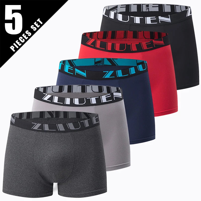 5 /10 Pack Men's Black Gold Printed Boxer Underwear Comfortable And Versatile Plus Size Sexy Young Men's Leisure Sports Beach sh