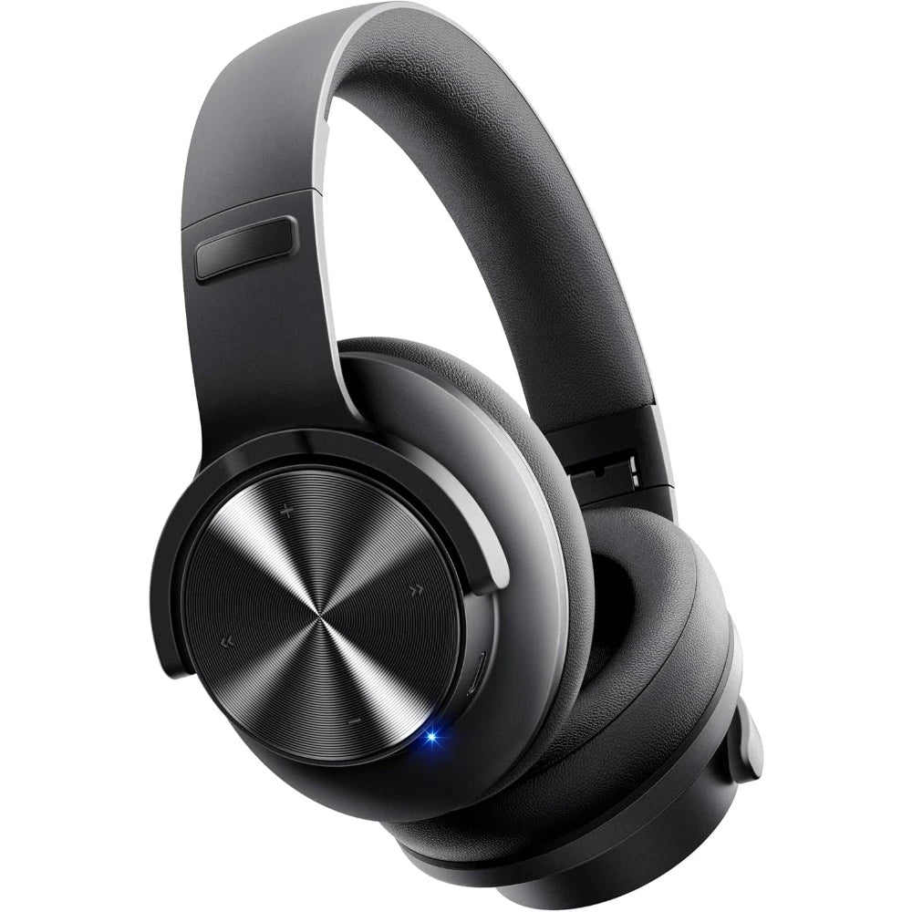 ‌Upgraded Bluetooth Headphones: 120H Playtime, 3 EQ Modes, Deep Bass, Mic - Comfortable Over-Ear for Home, Travel, Office