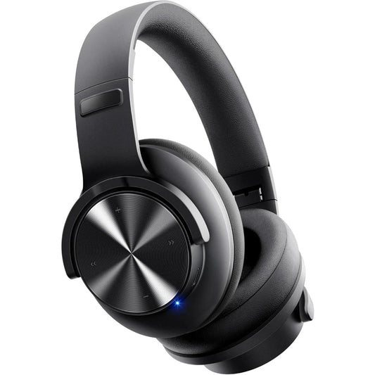 ‌Upgraded Bluetooth Headphones: 120H Playtime, 3 EQ Modes, Deep Bass, Mic - Comfortable Over-Ear for Home, Travel, Office